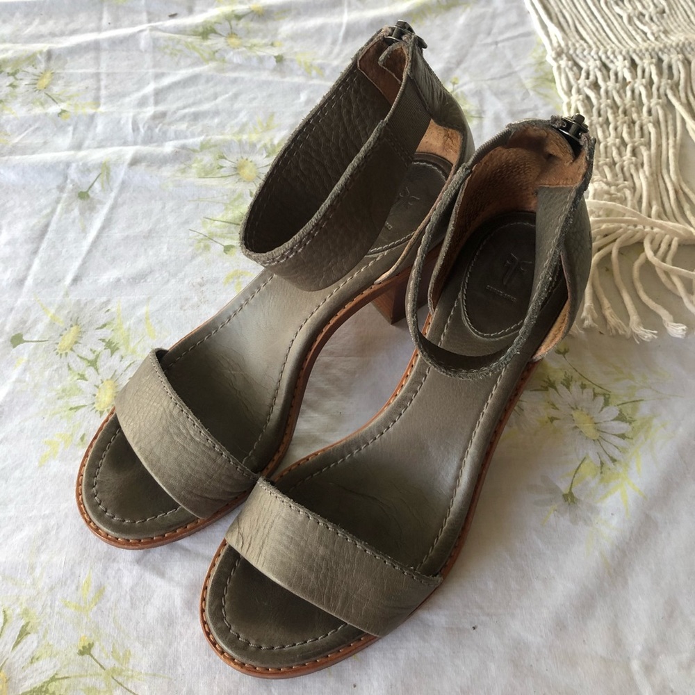 Frye block heels